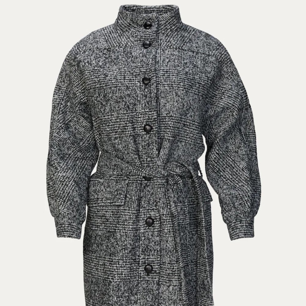 The Kooples wool coat with high neck